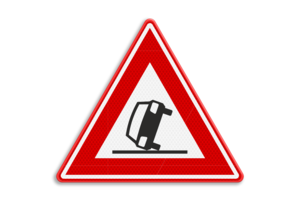Verkeersbord RVV J34 - Waarschuwing ongeval Verkeersbord RVV J34 - Waarschuwing ongeval
