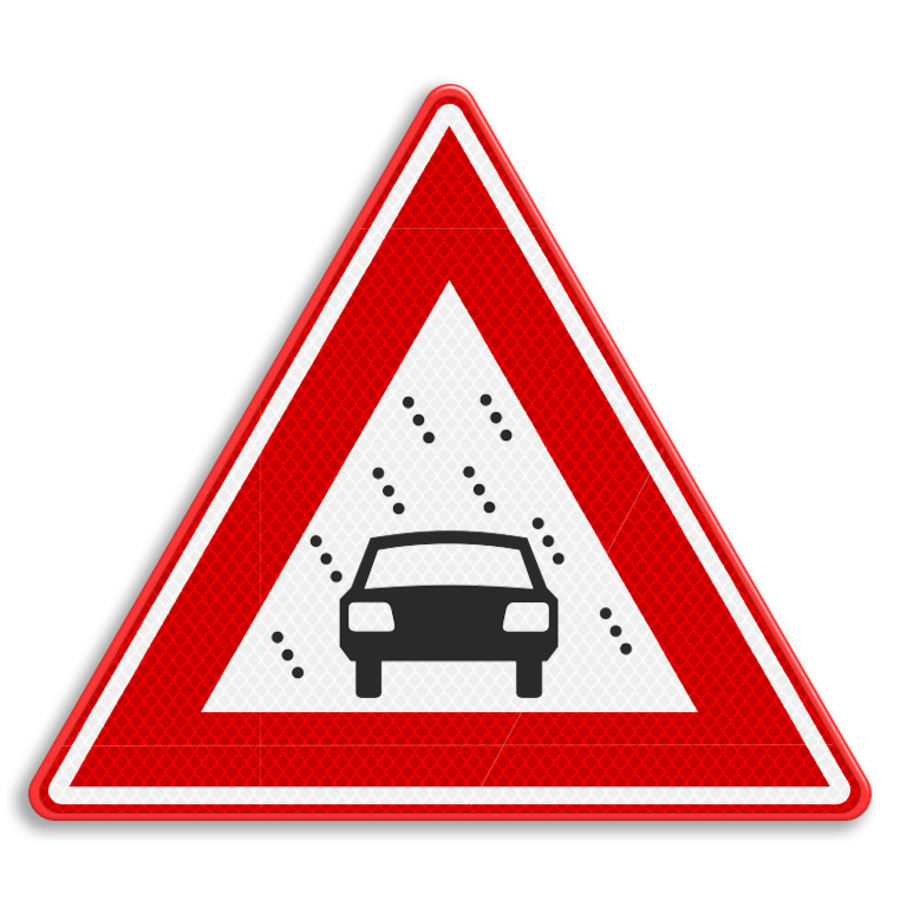 Traffic sign RVV J35 - Warning poor visibility