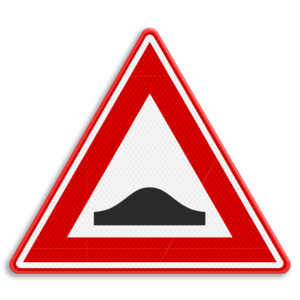 Traffic sign RVV J38 - Speed bumps