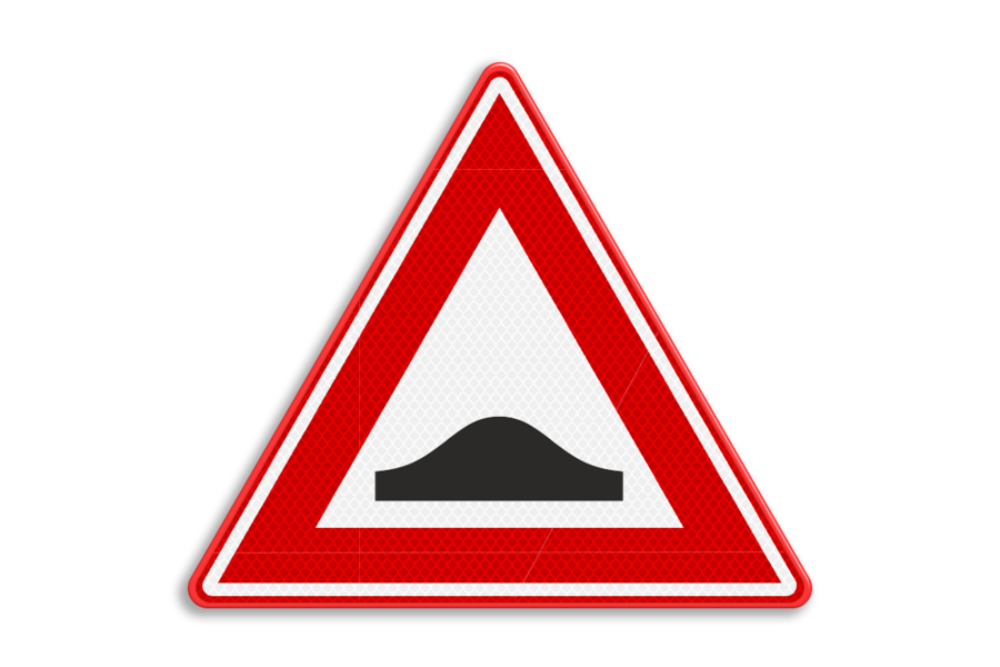 Traffic sign RVV J38 - Speed bumps