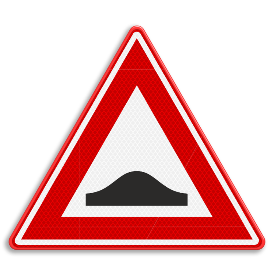 Traffic sign RVV J38 - Speed bumps