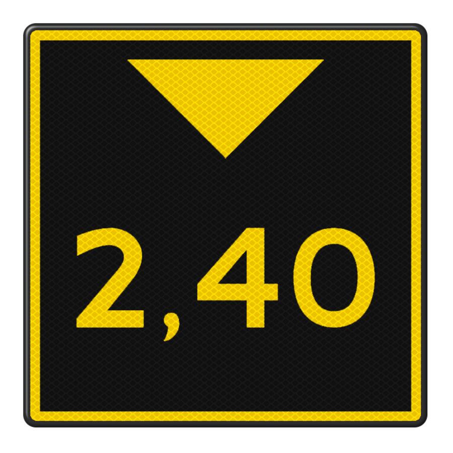 Shipping sign G.5.2 - Height Sign Shipping sign G.5.2 - Height Sign