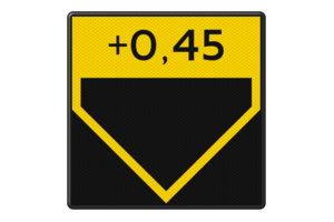 Shipping sign G.5.1.c - Overheight indication Shipping sign G.5.1.c - Overheight indication