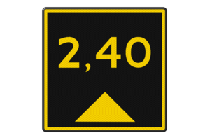 Scheepvaartbord G.5.3 - Waterdieptebord Scheepvaartbord G.5.3 - Waterdieptebord