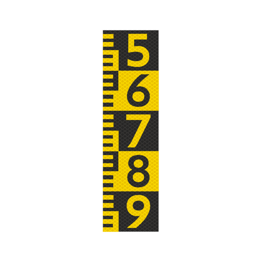 Scheepvaartbord G.5.1 Hoogteschaal Scheepvaartbord G.5.1 Hoogteschaal