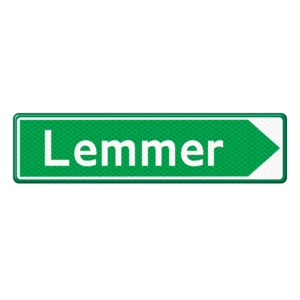 Shipping Sign H.2.1b - Decision indication for waterway or place