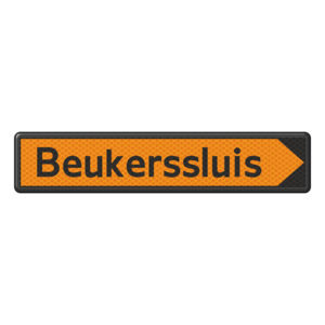 Scheepvaartbord H.2.3 - Aanduiding omleidingen