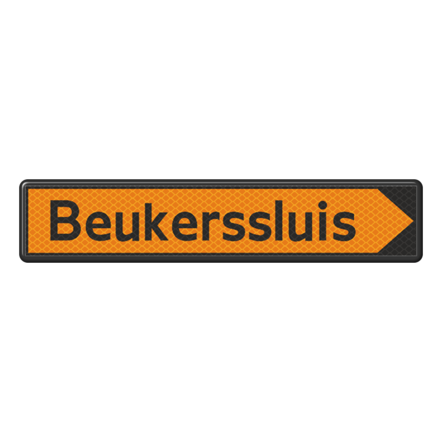 Scheepvaartbord H.2.3 - Aanduiding omleidingen