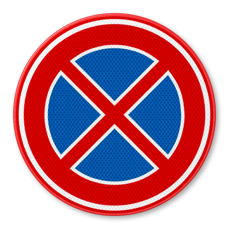 Traffic sign RVV E02 - Stopping and parking forbidden