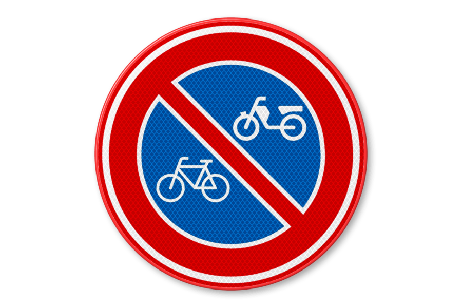 Traffic sign RVV E03 - No parking bicycles and mopeds