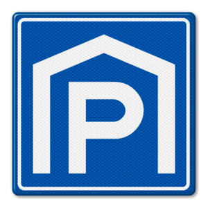 Traffic sign RVV E105 - Parking garage Traffic sign RVV E105 - Parking garage
