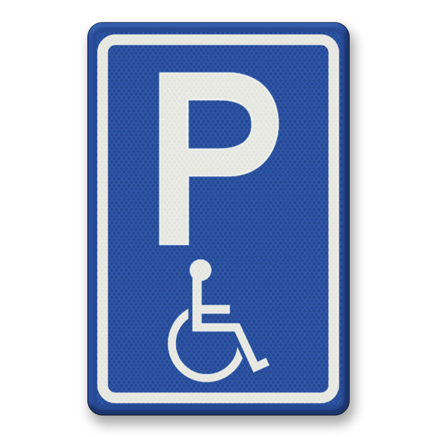 Traffic sign RVV E06 - Handicap parking Traffic sign RVV E06 - Handicap parking