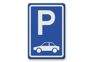 Verkeersbord RVV E08 - Parkeren auto's Verkeersbord RVV E08 - Parkeren auto's
