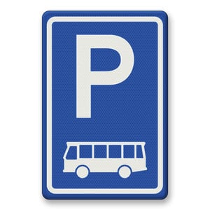 Verkeersbord RVV E08d - Parkeerplaats bussen