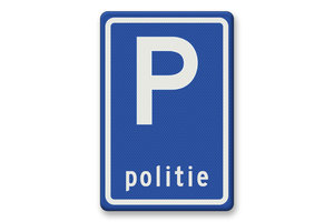 Traffic sign RVV E08l - Parking place police Traffic sign RVV E08l - Parking place police