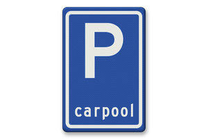 Verkeersbord RVV E13 - Parkeerplaats carpool