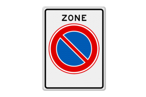 Verkeersbord RVV E01zb - Begin parkeerverbod zone Verkeersbord RVV E01zb - Begin parkeerverbod zone