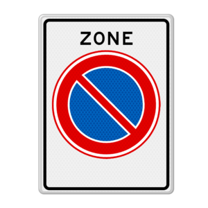 Verkeersbord RVV E01zb - Begin parkeerverbod zone Verkeersbord RVV E01zb - Begin parkeerverbod zone