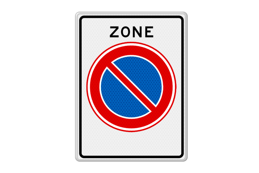 Traffic sign RVV E01zb Start no parking zone Buy online! Traffic  Safety Systems