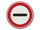 Traffic sign RVV F10 - Entry not allowed