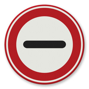 Verkeersbord RVV F10 - Stoppen Verkeersbord RVV F10 - Stoppen