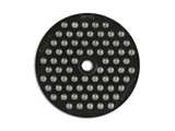 Swareflex reflector rond 61 mm zwart met witte glasparels