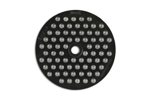 Swareflex reflector round 61 mm black with white glass beads Swareflex reflector round 61 mm black with white glass beads