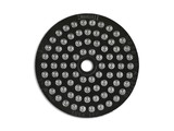 Swareflex reflector rond 60 mm zwart met witte glasparels