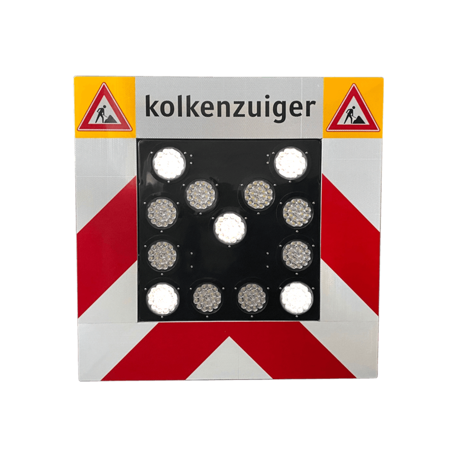 Actieframe 100x100 cm met LED pijl