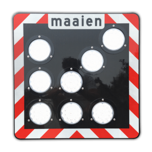 Actieframe met LED lampenpijl 60 x 60 cm Actieframe met LED lampenpijl 60 x 60 cm