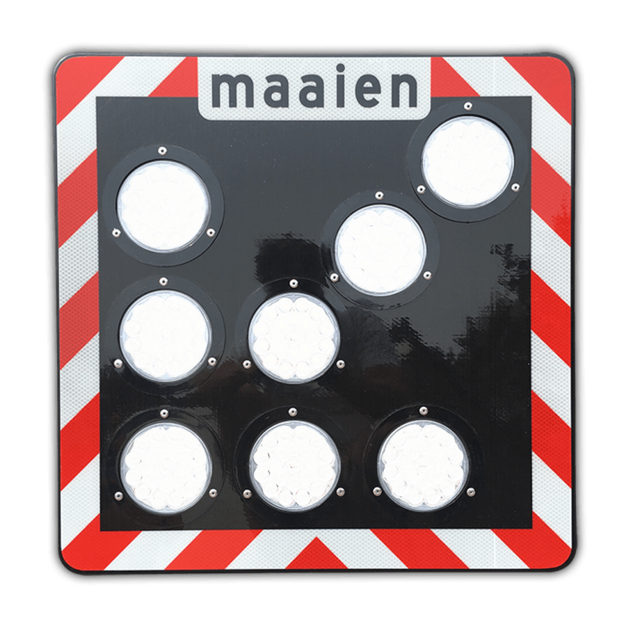 Actieframe met LED lampenpijl 60 x 60 cm Actieframe met LED lampenpijl 60 x 60 cm