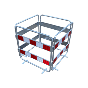 Road worker fence linkable