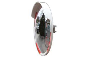 Traffic mirror round 80 cm red/white - Acrylic - Wide viewing angle Traffic mirror round 80 cm red/white - Acrylic - Wide viewing angle
