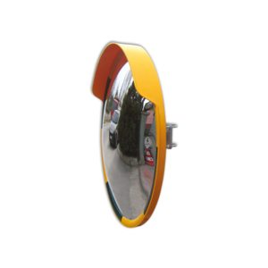 Traffic mirror round 80 cm yellow/black - Acrylic - Wide viewing angle Traffic mirror round 80 cm yellow/black - Acrylic - Wide viewing angle