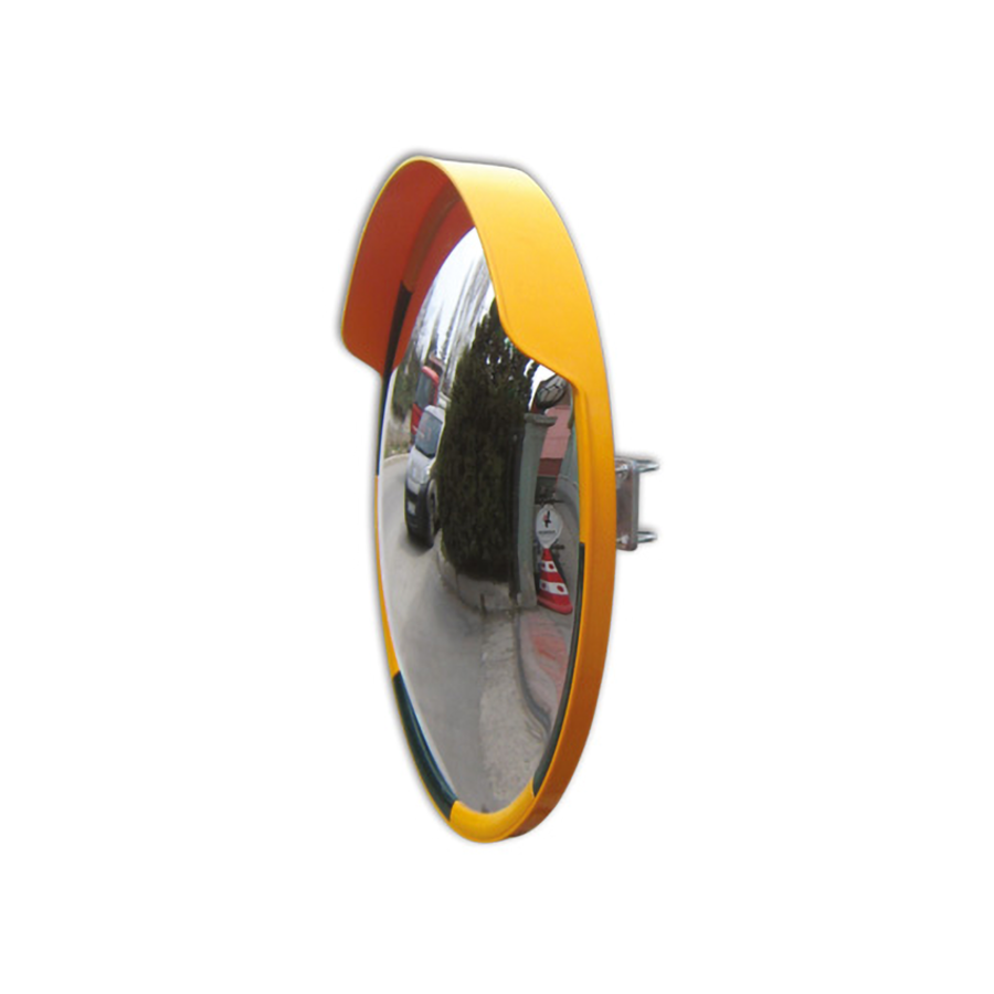 Traffic mirror round 80 cm yellow/black - Acrylic - Wide viewing angle