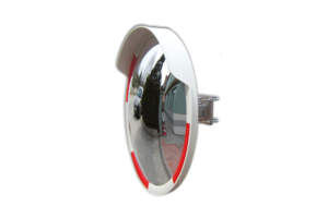 Verkeersspiegel rond 60 cm rood/wit - Acryl - Brede kijkhoek