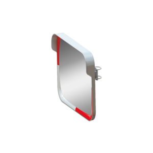 Traffic mirror 40 x 60 cm red/white - Acrylic - Wide viewing angle Traffic mirror 40 x 60 cm red/white - Acrylic - Wide viewing angle