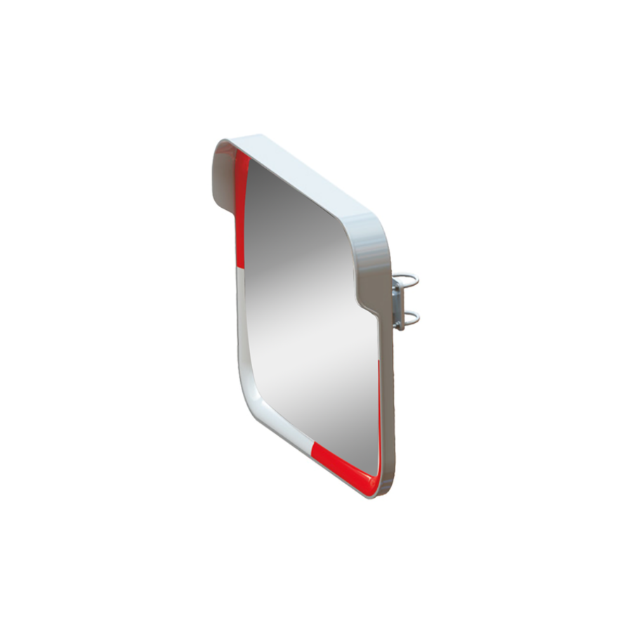 Traffic mirror 40 x 60 cm red/white - Acrylic - Wide viewing angle Traffic mirror 40 x 60 cm red/white - Acrylic - Wide viewing angle