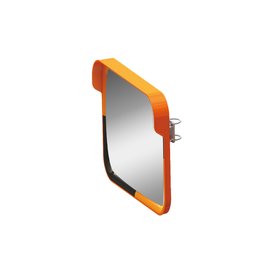 Safety mirror 40 x 60 cm acrylic - Yellow/black - Wide viewing angle Safety mirror 40 x 60 cm acrylic - Yellow/black - Wide viewing angle