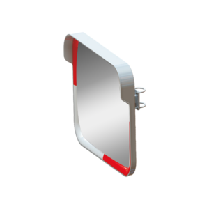 Traffic mirror 60 x 80 cm red/white - Acrylic - Wide viewing angle Traffic mirror 60 x 80 cm red/white - Acrylic - Wide viewing angle