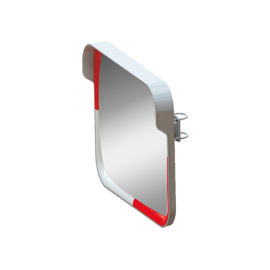 Traffic mirror 60 x 80 cm red/white - Acrylic - Wide viewing angle Traffic mirror 60 x 80 cm red/white - Acrylic - Wide viewing angle