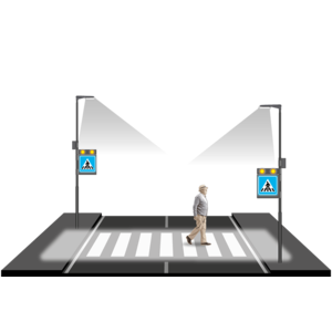 Classic LED voetgangersoversteekplaats systeem