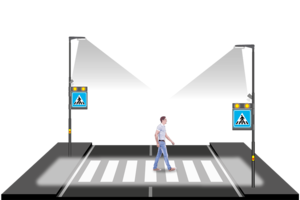 Smart LED Pedestrian Crossing System