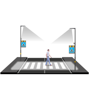 Smart LED Pedestrian Crossing System