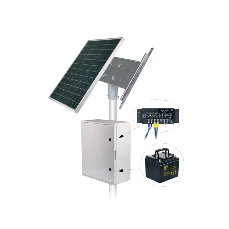 Autonoom Filedetectie systeem op zonne-energie met LED Signaalgever