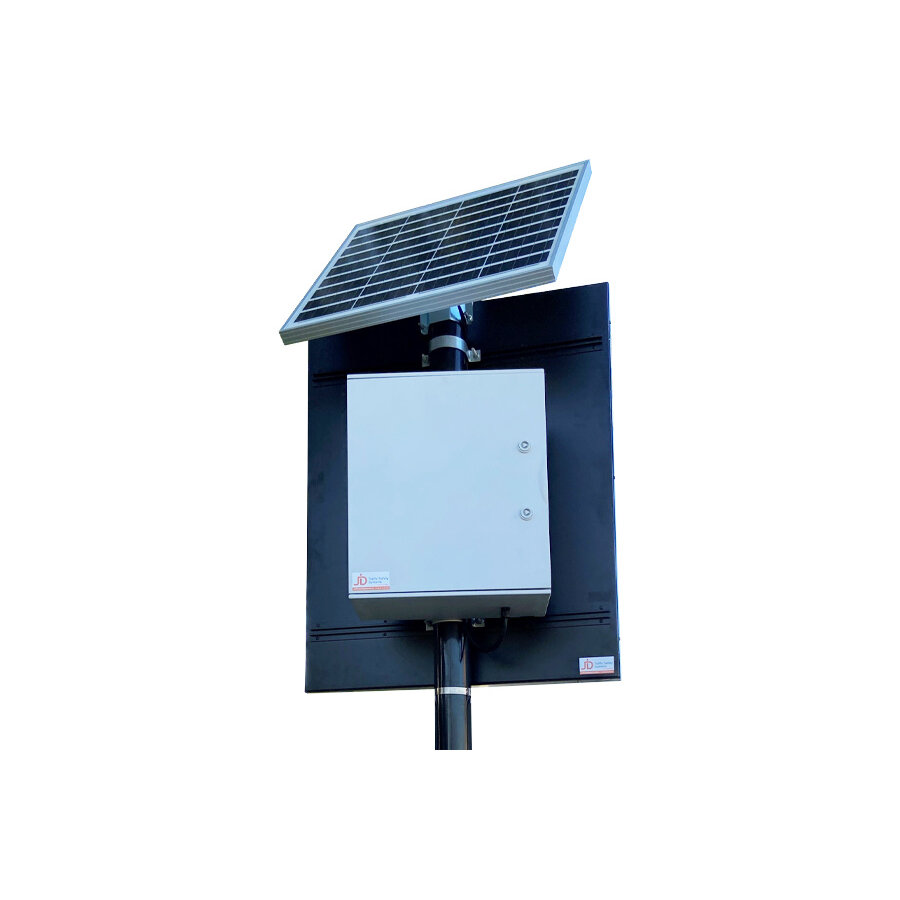 Autonoom Filedetectie systeem op zonne-energie met LED Signaalgever