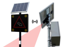 Autonomous solar powered traffic jam reporting system