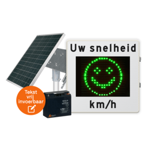 Snelheidsdisplay smiley LED op zonne-energie Snelheidsdisplay smiley LED op zonne-energie