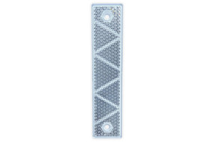 Delineator reflector white 18 x 4 cm. Delineator reflector white 18 x 4 cm.