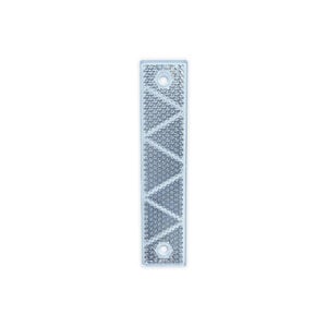 Bermpaal reflector wit 18 x 4 cm.